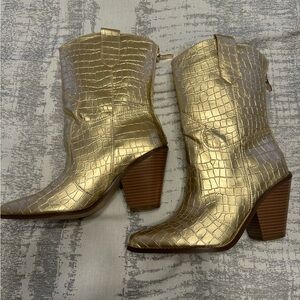 Jessie James Decker x Just Fab Cowboy Boots. Used Once